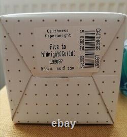 Boxed Rare Limited Edition 5 À Midnight Caithness Verre Poids En Papier