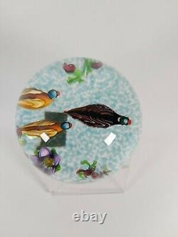 Caithness Art Glass Paperweight Duck Pond Edition Limitée De 150 No. 130