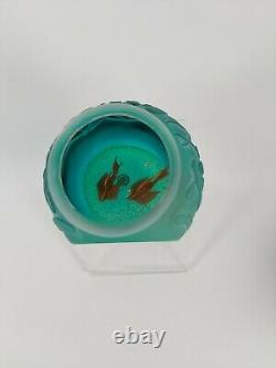 Caithness Art Glass Paperweight Small World Edition Limitée De 75 No. 45 États Membres De L'organisation Des Nations Unies Pour L'alimentation Et L'agriculture (fao)