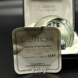 Caithness Christmas Paperweight Journey Of The Wise Men Edition Limitée