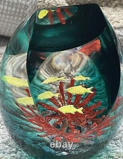 Caithness Écosse Rare Ltd Ed Coral Paradise Boule de Papier de Verre 103/500