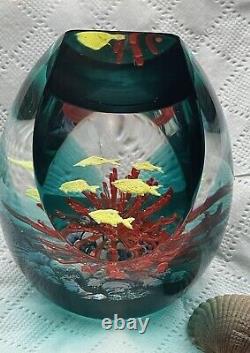 Caithness Écosse Rare Ltd Ed Coral Paradise Boule de Papier de Verre 103/500