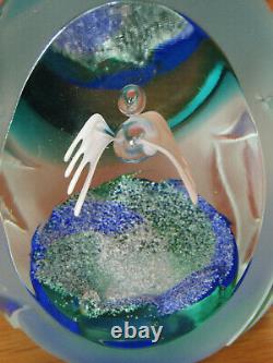 Caithness Glass Paperweight Limited Edition 30 De 75 Swan Flight Margot Thomson