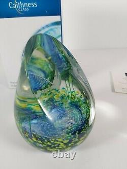 Caithness Glass Paperweight Limited Edition De 100 No. 10 Pêche Sur La Rivière
