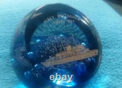 Caithness H M Y Britannia 1954/1997 Paperweight Limited Edition. 139/350 Rare