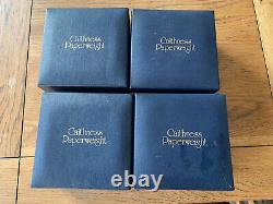 Caithness Paperweight Elements Set 1975 Ltd Ed. Certificats Encadrés