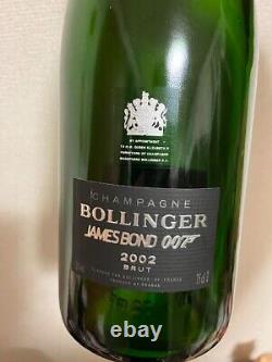 Champagne Bollinger James Bond 007 Édition Limitée Box & Set De Bouteilles Vides 2002