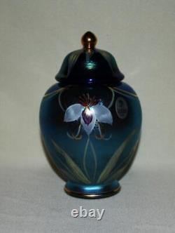 Collection de Connaisseur Fenton Pot en Gingembre Fleur d'Orchidée Édition Limitée Md106