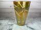 Correia Art Glass Gold Iridescent Bamboo Decorated Vase Limited Edition 82/500