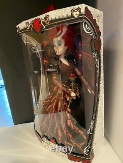 Disney Alice À Travers Le Verre Looking Red Queen 17 Limited Edition Doll Nouveau