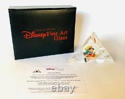 Disney Pinocchio Fine Art Glass Statue Bon Conseil De Toby Bluth Edition Limitée
