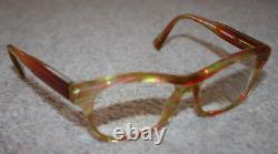 ÉDITION LIMITÉE ALAIN MIKLI Montures de lunettes A03006 Rayées Claires Arc-en-Ciel avec Rouge