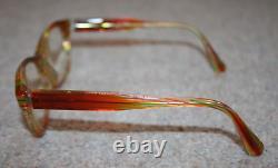 ÉDITION LIMITÉE ALAIN MIKLI Montures de lunettes A03006 Rayées Claires Arc-en-Ciel avec Rouge