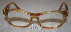 ÉDITION LIMITÉE ALAIN MIKLI Montures de lunettes A03006 Rayées Claires Arc-en-Ciel avec Rouge