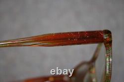ÉDITION LIMITÉE ALAIN MIKLI Montures de lunettes A03006 Rayées Claires Arc-en-Ciel avec Rouge