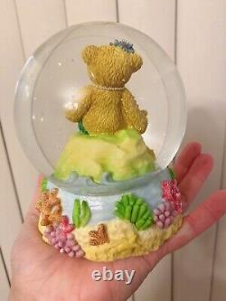 ÉDITION LIMITÉE RARE Cherished Teddies Mermaid Snow Globe #865079 SPARKLE SEA