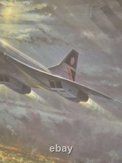 Édition Limitée Impression SPEEDBIRD par Simon Attack Signée par 6 Capitaines Encadrée