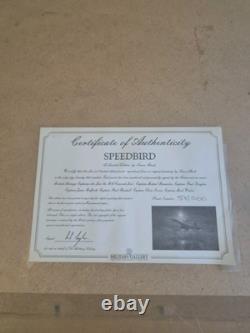 Édition Limitée Impression SPEEDBIRD par Simon Attack Signée par 6 Capitaines Encadrée
