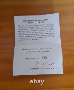 Édition Limitée RARE POIDS EN VERRE PERTHSHIRE PRUNE DAMSON 1977