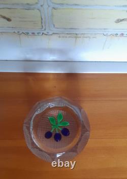 Édition Limitée RARE POIDS EN VERRE PERTHSHIRE PRUNE DAMSON 1977