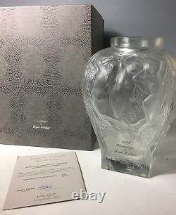 Édition Limitée Rare 1995 Hommage À Rene Lalique Vase Coa Et Boîte Originale