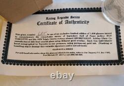 Édition Limitée Signée Verre de Jockey Ron Turcotte Secretariat Kentucky Derby