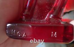 Édition limitée 2003 des Journées du patrimoine Longaberger : Poulain en verre rouge rubis debout