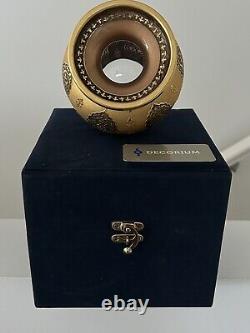 Édition limitée Vase en verre Decorium fait à la main avec certificat en or 24 carats 38/1500