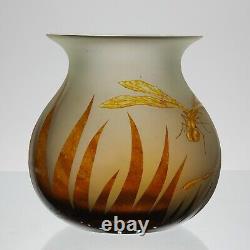 Édition limitée Vase en verre de camée du dragonfly du 21ème siècle par StanMir GR