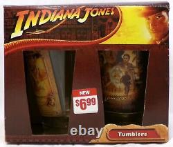 Édition limitée de 4 verres à whisky de collection Indiana Jones Blockbuster