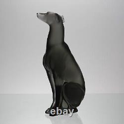 Édition limitée sculpture en verre de cristal Greyhound par Lalique