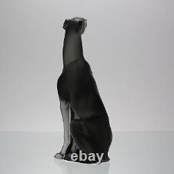 Édition limitée sculpture en verre de cristal Greyhound par Lalique