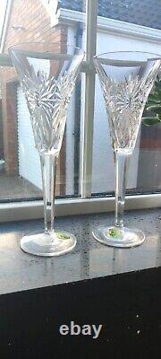 Ensemble de 2 flûtes en cristal pour trinquer à la santé de la collection Waterford Millennium 2000