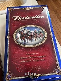 Ensemble de bouteilles édition limitée Budweiser millénaire avec 4 verres Anheuser Busch neuf dans sa boîte