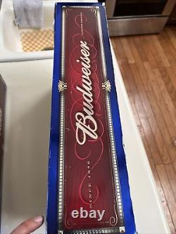 Ensemble de bouteilles édition limitée Budweiser millénaire avec 4 verres Anheuser Busch neuf dans sa boîte