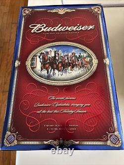 Ensemble de bouteilles édition limitée Budweiser millénaire avec 4 verres Anheuser Busch neuf dans sa boîte