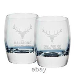 Ensemble de verres à whisky de luxe en édition limitée Dalmore, ensemble de 2 pièces pour collectionneurs exquis