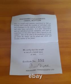 Ex Rareté Édition Limitée POIDS DE PAPIER FLEUR FACETÉE PERTHSHIRE - 1973 - No 152/600