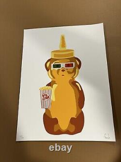 FNNCH Film Ours 2021 Impression Artistique S/N Édition Limitée Popcorn & Lunettes 3D RARE