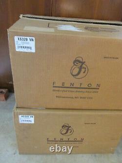 Fenton Accent Lampe 17-1/2 Tall Rare Mint Marque Newithbox Hp- Signé Tammy Neader