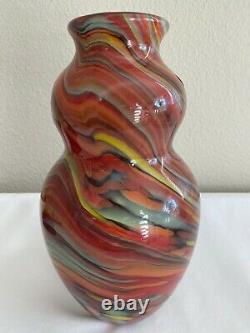 Fenton Art Glass Dave Fetty Crayons Vase 10.5limited Edition 193/750 (crayon)