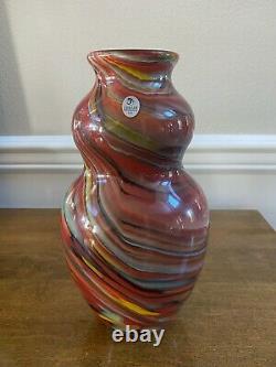 Fenton Art Glass Dave Fetty Crayons Vase 10.5limited Edition 193/750 (crayon)