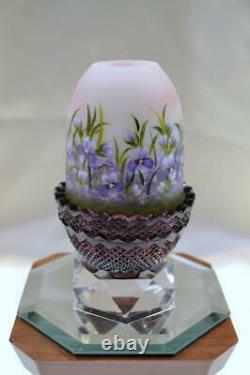 Fenton Fairy Light Rosalene Satin/aubergine Violet Zones V Curren Ooak Free Shp