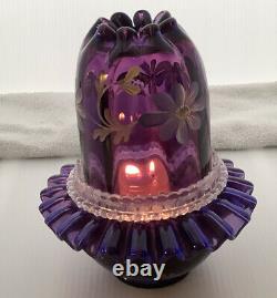 Fenton Historical Collection 1998 Royal Purple 3 Pc Fairy Light HP Le 1610 N4