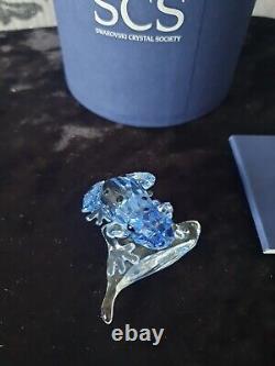 Figurine en cristal rare collectors Swarovski Blue Dart Frog 2009 SCS Event 955439