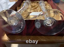 Flûtes à champagne Royal Brierley édition limitée Millénium Auld Lang Syne en boîte