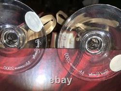 Flûtes à champagne Royal Brierley édition limitée Millénium Auld Lang Syne en boîte