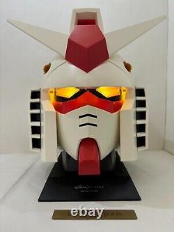 GUNDAM 40e Édition Limitée Étui à Lunettes Casque Éclairant Figurine au 1/7ème Échelle