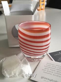 Glassybaby Candy Cane, Nouvelle Édition Limitée, Retraité