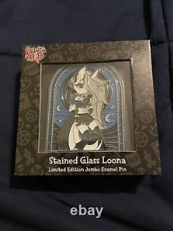 Helluva Boss Loona Édition Limitée Broche Émaillée Jumbo en Verre Coloré Vivziepop